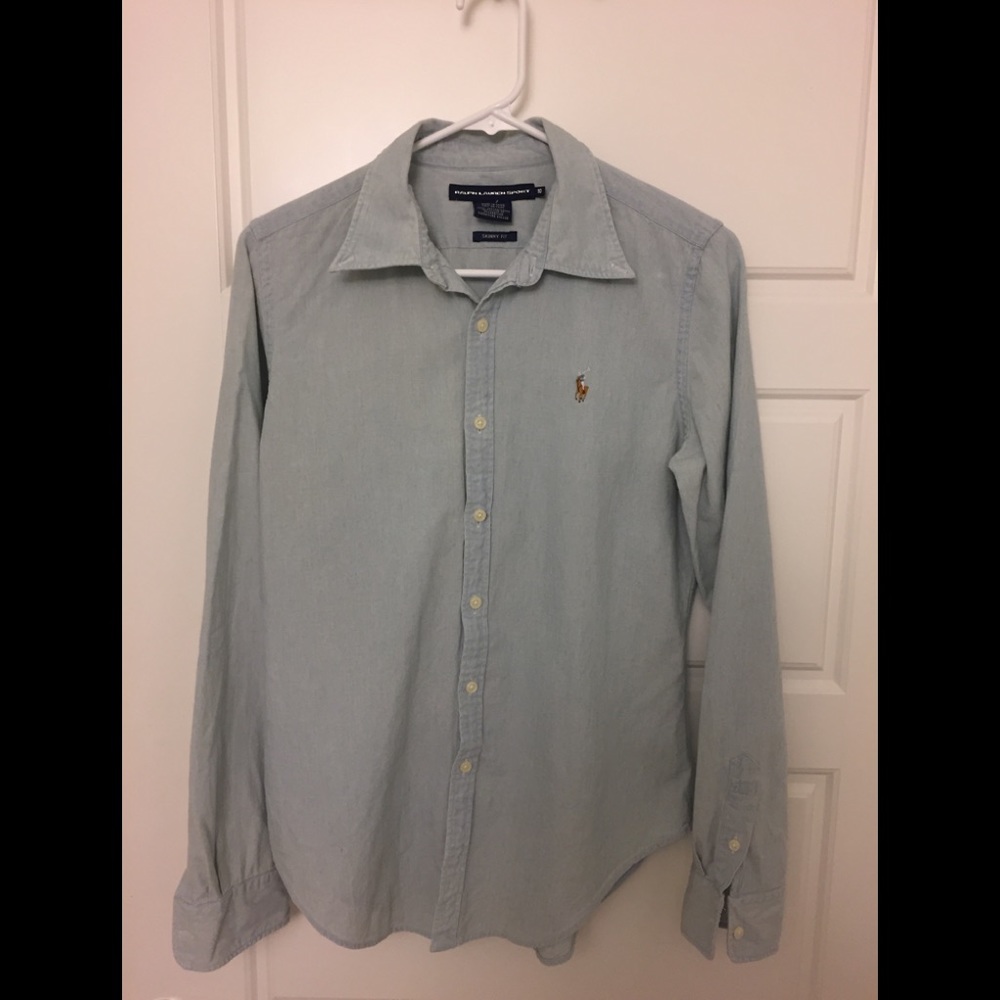 Light blue Polo button up